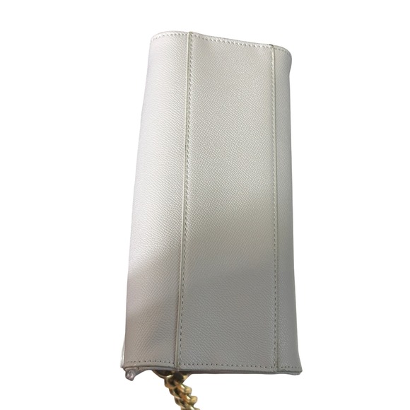 Betsey Johnson Devin Satchel Top Handle Crossbody Bag Lilac‎ Bow Chain Strap - Picture 8 of 9